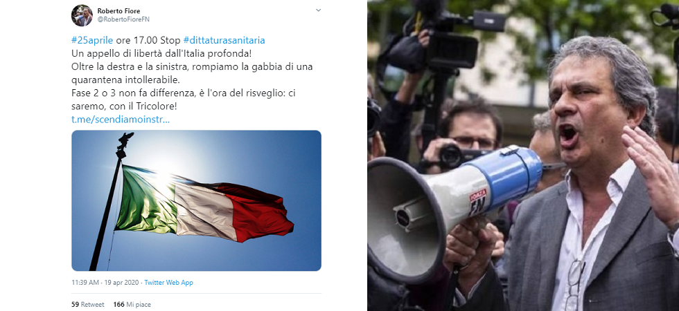 Coronavirus, “Il 25 aprile tutti in strada” la manovra dell’estrema destra per oscurare la festa della Liberazione